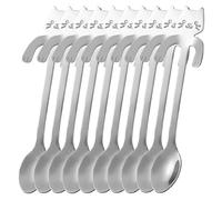 Vocdikficy 10 Cucchiaini da Caffè per Gatti In Acciaio Inossidabile, Mini Cucchiaini da Modellare per Gatti, Cucchiaini per Gelato, Dessert, Gadget da Cucina