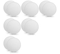 Vocdikficy 12 Pezzi di Monete Grezze della Sfida, Monete Grezze per Incisione con Bordo Filettato 40 mm con Scatola di Protezione in Acrilico