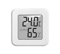 Vocdikficy 1207 Mini Misuratore Elettronico di Temperatura e Umidità Termometro per Auto con Display Smile Face Termometro per Interni Domestico