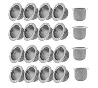 Vocdikficy 20 Accessori per Filtri per Fumatori di Cocktail, Filtro A Doppio Schermo, Ciotola per Filtro A Rete In Acciaio Inossidabile Lavabile