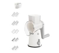 Vocdikficy 5 In 1 Food Chopper Grattugia per Formaggio Manovella Rotante Grattugia per Formaggio con Manico Tritatutto Multifunzionale per
