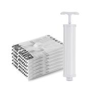 Vocdikficy 6 Sacchetti Sottovuoto, Sacchetti di Compressione Sigillanti con Pompa Manuale da Viaggio per Coperte, Trapunte, Vestiti XL