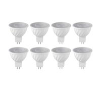 Vocdikficy 8PCS 7W MR16 LED A Basso Consumo Energetico con Base GU5.3, Luce Bianca da 6000k e 580LM per Luce da Soffitto e da Pista, Adatto per Uso Domestico. Lampadina Dob.