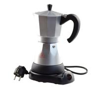 Vocdikficy Caffettiera Caffettiera Elettrica per Caffè Espresso da 6 Tazze Moka Moka Portatile da 300 Ml con Base Staccabile Spina UE