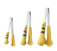 Vocdikficy Clip per A Forma di di Gatto, Clip per Pasti A Forma di, Clip per Barbecue, Clip per Cuocere il Pane Nei, Gadget da Cucina, Giallo