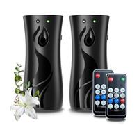 Vocdikficy Dispenser Automatico per Spruzzatura di Deodoranti per Ambienti da 2 Confezioni, Supporto per Spruzzatore A Parete o Indipendente, Impostazioni di Tempo Multiple