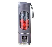 Vocdikficy Frullatore Portatile Ricaricabile USB A 8 Lame Mini Frantumatore Ghiaccio con Display Digitale 3 Modalità Frullatore Portatile C