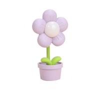 Vocdikficy Funziona A Batteria, Lampada da Comodino Regolabile con Fiore Carino, Decorazione per la Camera da Letto Dei Bambini, 1 Pezzo Viola