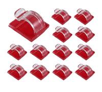 Vocdikficy Ganci per Catenelle Luminose da Esterno Confezione da 50 Clip Ganci Trasparenti con 50 Supporti Impermeabili per Lampada