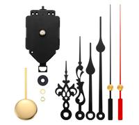 Vocdikficy Kit di Riparazione del Meccanismo di Movimento del Pendolo 'Orologio da Parete al Quarzo DIY, Parti per La Sostituzione 'Orologio DIY con 2 Paia di Lancette
