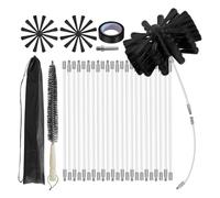 Vocdikficy Kit Spazzacamino, Kit per La Pulizia Delle Prese D'Aria 'Asciugatrice, Spazzacamini e Kit per La Pulizia del Camino, per La Pulizia Dei Condotti