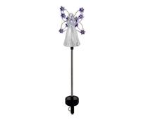 Vocdikficy Luci Solari Impermeabili Angel Lights Outdoor Angel Fairy Landscape Lights LED Solar Transparent Ground Plug Lights Decoration,A