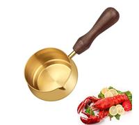 Vocdikficy Mini Pentole per Salsa - Scalda Burro per di Mare Galvanotecnica In Acciaio Inossidabile con Manico (100 Ml/3,5 Once)