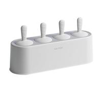 Vocdikficy Set di Stampi per Ghiaccioli per La Casa, Set per Macchina per Ghiaccioli In Silicone Fatto In Casa da 4 Pezzi, Stampi Riutilizzabili da Cucina DIY, Grigio-Bianca