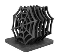 Vocdikficy Sottobicchiere A Forma di Decorazioni da Tavola Sottobicchieri Spettrali con Ragnatela Tovagliette da Tavolo Festive di Halloween per Set di Decorazioni Domestiche