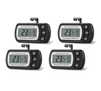 Vocdikficy Termometro Digitale per Frigorifero da 4 Pezzi Termometro per Frigorifero e Congelatore con Ampio Supporto per Schermo LCD per La Cucina Della Camera
