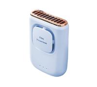 Vocdikficy Ventilatore Portatile, Ventaglio Personale, Ventilatore Appeso al Collo A Libere, Ventilatore da Cintura Indossabile per, Cantieri Edili,Blu