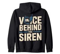 Voce Dietro Il Dispatcher di Emergenza Sirena EMS Felpa con Cappuccio