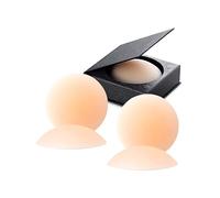 VOCH GALA 2 Paia Cuscinetti per Capezzoli Riutilizzabili Copricapezzoli Autoadesivi UltraSottili per Donne Copricapezzoli in Silicone Ipoallergenico Inutile