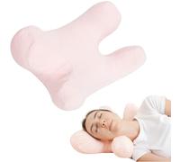 vocheer Cuscino antirughe, comodo cuscino alternativo per il viso, cuscino di bellezza regolabile fornisce supporto al collo e sollievo dal dolore, design ergonomico perfetto per chi dorme di lato
