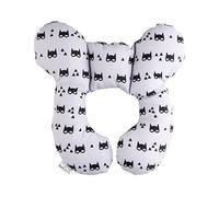 Vocheer, Cuscino di supporto per testa e collo per passeggino, seggiolino per auto e viaggi, per neonati da 0 a 1 anno, colore grigio
