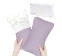 vocheer Mini cuscino da viaggio 28 x 17,8 cm, piccoli cuscini per dormire, piccoli cuscini per collo, polso, lombare e ginocchio, cuscino per animali domestici, in cotone, fodera rimovibile, lavabile