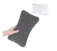 vocheer Piccoli cuscini per dormire, 28 x 18 cm, da viaggio, mini cuscino per collo, polso, zona lombare e ginocchio, per animali domestici, in cotone, lavabile in lavatrice, grigio scuro, 1 pezzo