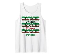 Voci ispaniche Power Pride Apparel Mexican Heritage Colors Canotta