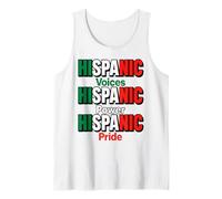 Voci ispaniche Power Pride Apparel Mexican Heritage Colors Canotta
