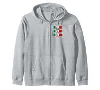 Voci ispaniche Power Pride Apparel Mexican Heritage Colors Felpa con Cappuccio