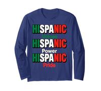 Voci ispaniche Power Pride Apparel Mexican Heritage Colors Maglia a Manica