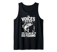 Voci nella mia testa divertente Bass Fishing Citazione Canotta