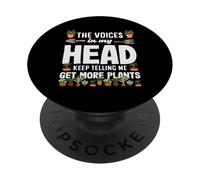 Voci nella mia testa Più piante Giardino amante delle piante PopSockets PopGrip Adesivo