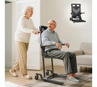 VOCIC AX35 - Sollevamento elettrico da terra con funzione di trasferimento, arrotolabile e mobile seduto per trasferimenti interni, portata fino a 160 kg, con 4 ruote e freni, compatta