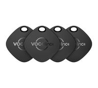VOCOlinc Tag 4 Pezzi, Smart Air Tracker Localizzatore Funziona con Apple Dov'è App (solo iOS, NON per Android), Bluetooth Trova Oggetti per Chiavi/Bagagli/Valigie/Portafogli, Impermeabile IP65