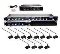 VocoPro USBCONFERENCE12 - Microfono wireless a 12 canali e trasmettitori/pacchetto interfaccia USB