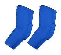 VOCOSTE 2pz Gomito Tutore, Compressione Supporto Manicotto per Articolazione, Gomito Imbottitura Manicotto per Donne Uomini Blu Medio