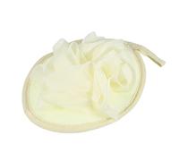 VOCOSTE Spugna per doccia corpo con guanti in rete e pallina da bagno a forma di fiore, 6,69"x5,12" Beige