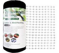 Vocray Rete Anti Uccelli 4x12M, Rete da Giardino per Protezione Piante, Orto, Frutta, Verdura, Pomodori, Piselli, Rete Antiuccelli con Maglia Quadrata 19x19mm per Barriera contro i Parassiti. (Nero)