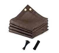 Vocray Telo parasole al 90% con occhielli, 2,3 x 3,5 m, copertura per pergola, traspirante, per patio, tende solari in rete per esterni, per giardino, cortile, posto auto coperto, spiaggia, moka