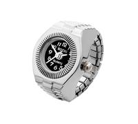 VOCUE Anelli per orologio da donna, uomo, cinturino regolabile, gioielli punk coppia bambino amico accessorio, Nero , As shown