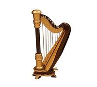 VOCUE Arpa in miniatura modello con custodia per accessori decorativi decorazioni casa strumento musicale modello