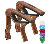 VOCUE - Capotasto scorrevole per chitarra elettrica, ideale per principianti, accordature per chitarra, clip tono con 5 plettri per chitarra