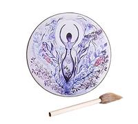 VOCUE Drum Sound Healer Drum Handmade Shamanic Drum Siberian Music Drums con Drum Stick Ornamenti Kit