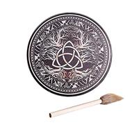 VOCUE Drum Sound Healer Drum Handmade Shamanic Drum Siberian Music Drums con Drum Stick Ornamenti Kit