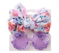 VOCUE Fascia per capelli con fiocco e 2 accessori per la testa del bambino, alla moda, accessori per capelli, accessori per foto da spiaggia