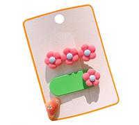 VOCUE Fermaglio per capelli da ragazza color caramella fragola/fiore forcina laterale clip acconciatura accessorio capretto fermagli per capelli Decori per capelli