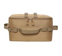 VOCUE Sacchetto di immagazzinaggio di campeggio all'aperto Grande Capacità Terra Tool Bag Canister Pentole Utensili Organizzatori, Colore: fango., 34*17*19cm