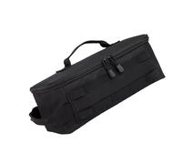 VOCUE Sacchetto di immagazzinaggio per utensili da cucina organizzatore di campeggio all'aperto borsa di stoccaggio grande capacità per barbecue all'aperto viaggio, Nero , 34*14*14cm