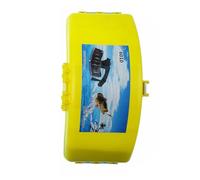 VOCUE Scatola da pesca portatile con cintura esche artificiali scatola di vita per attrezzatura da pesca esche esche esche organizzatori di stoccaggio, giallo, Length 35.5cm Width 17.5cm Height 8.5cm